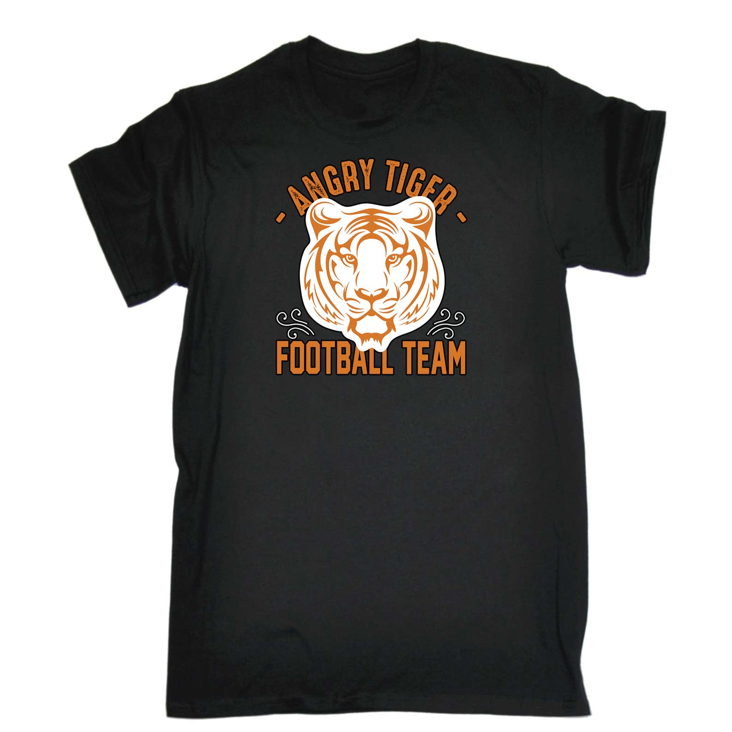 Angry Tiger Football Team - Mens 123t Funny T-Shirt Tshirts