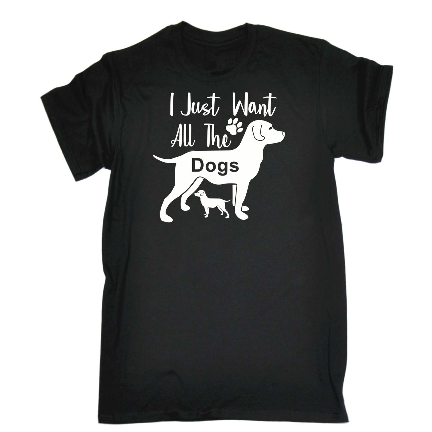 I Just Want All The Dogs Dog - Mens 123t Funny T-Shirt Tshirts