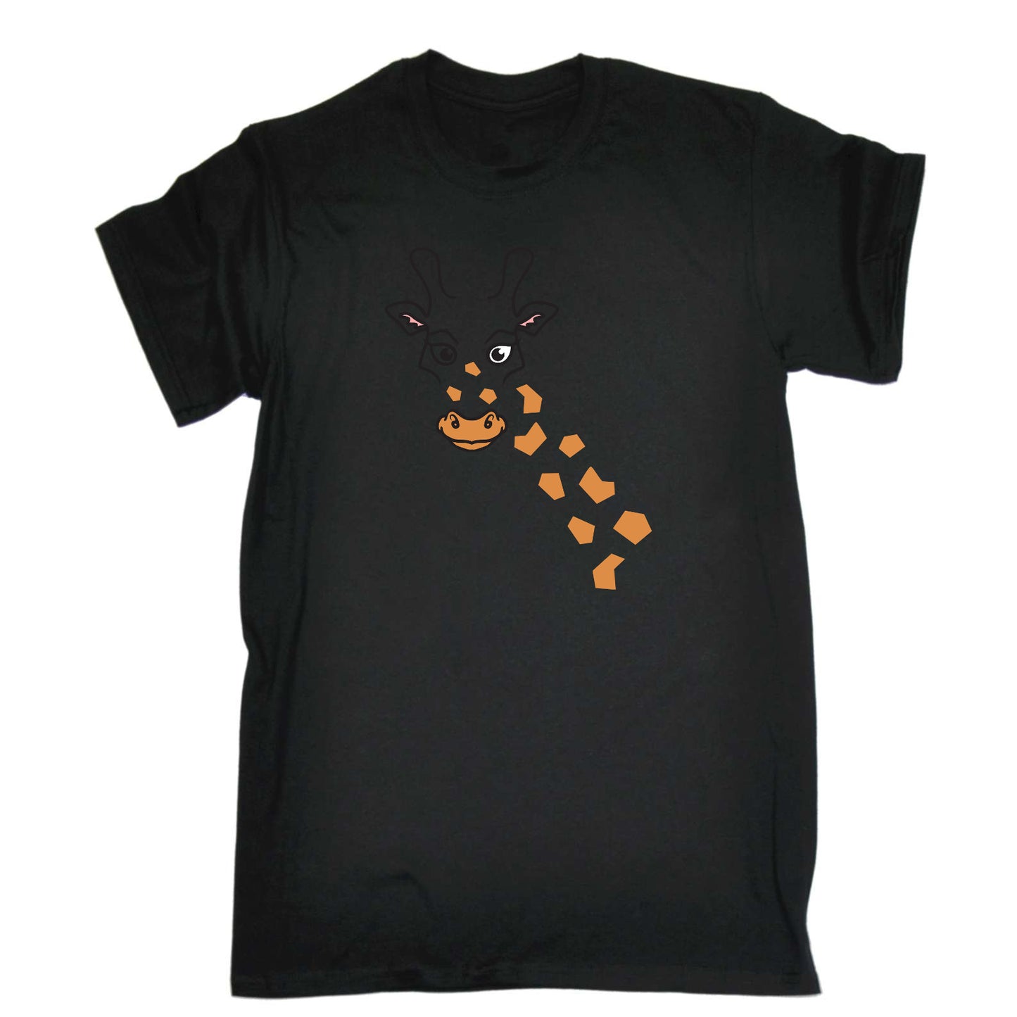 Giraffe Animal Face Ani Mates - Mens Funny T-Shirt Tshirts
