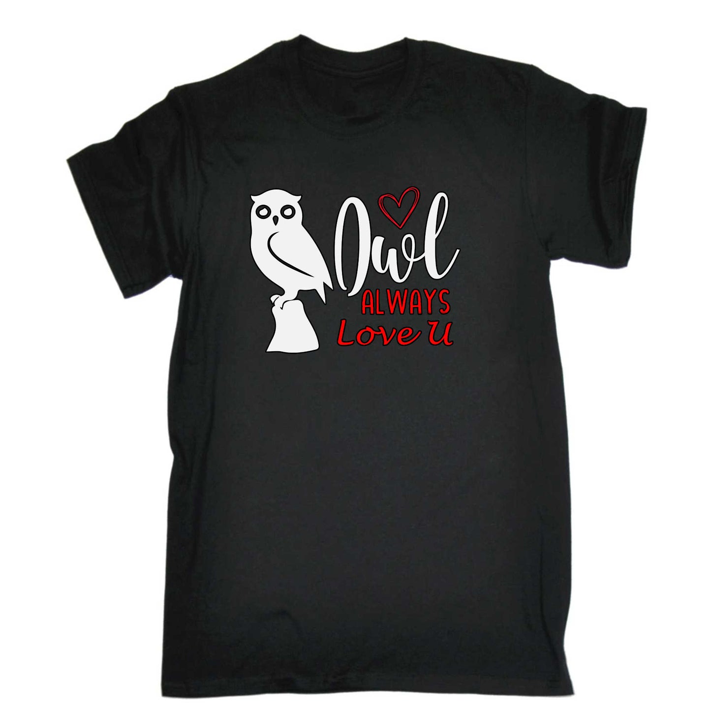 Owl Always Love You Valentines - Mens 123t Funny T-Shirt Tshirts