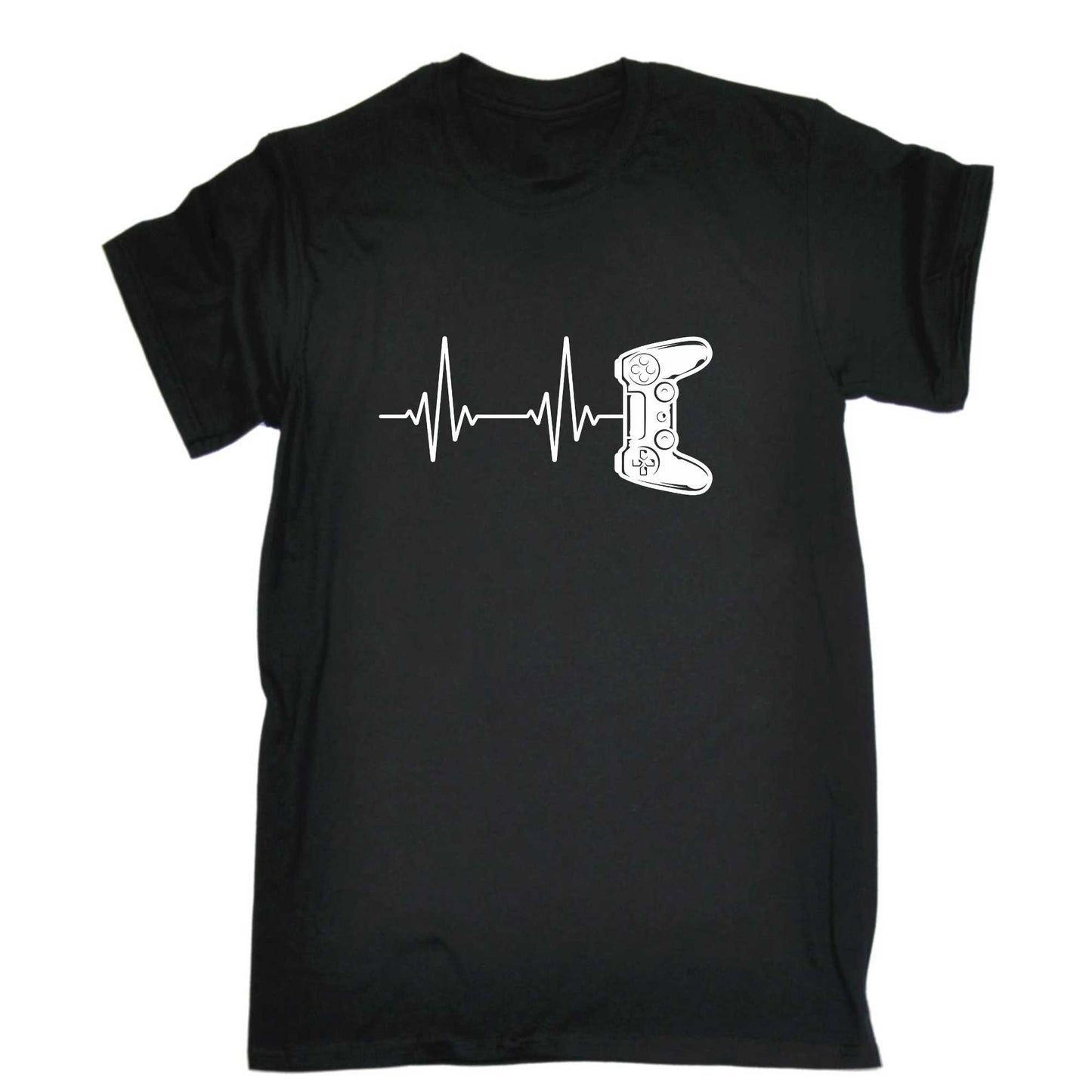 Gamer Heartbeat Gaming - Mens 123t Funny T-Shirt Tshirts