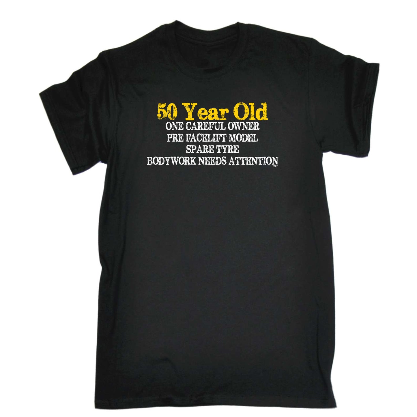 50 Year Old One Careful Owner Birthday Age - Mens Funny T-Shirt Tshirts