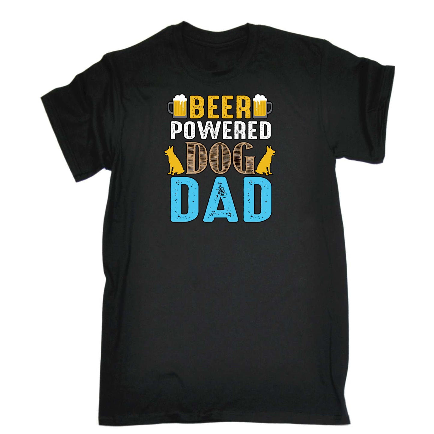 Beer Power Dog Dad Daddy - Mens 123t Funny T-Shirt Tshirts