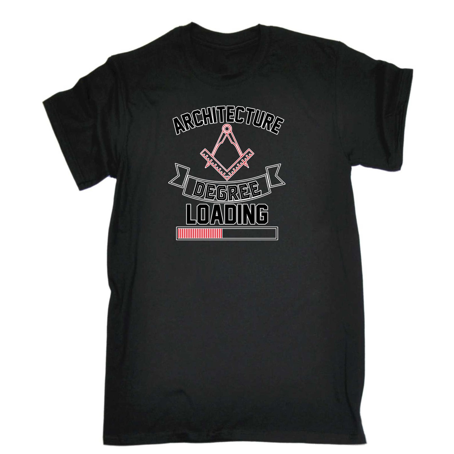 Architecture Degree Loading - Mens 123t Funny T-Shirt Tshirts