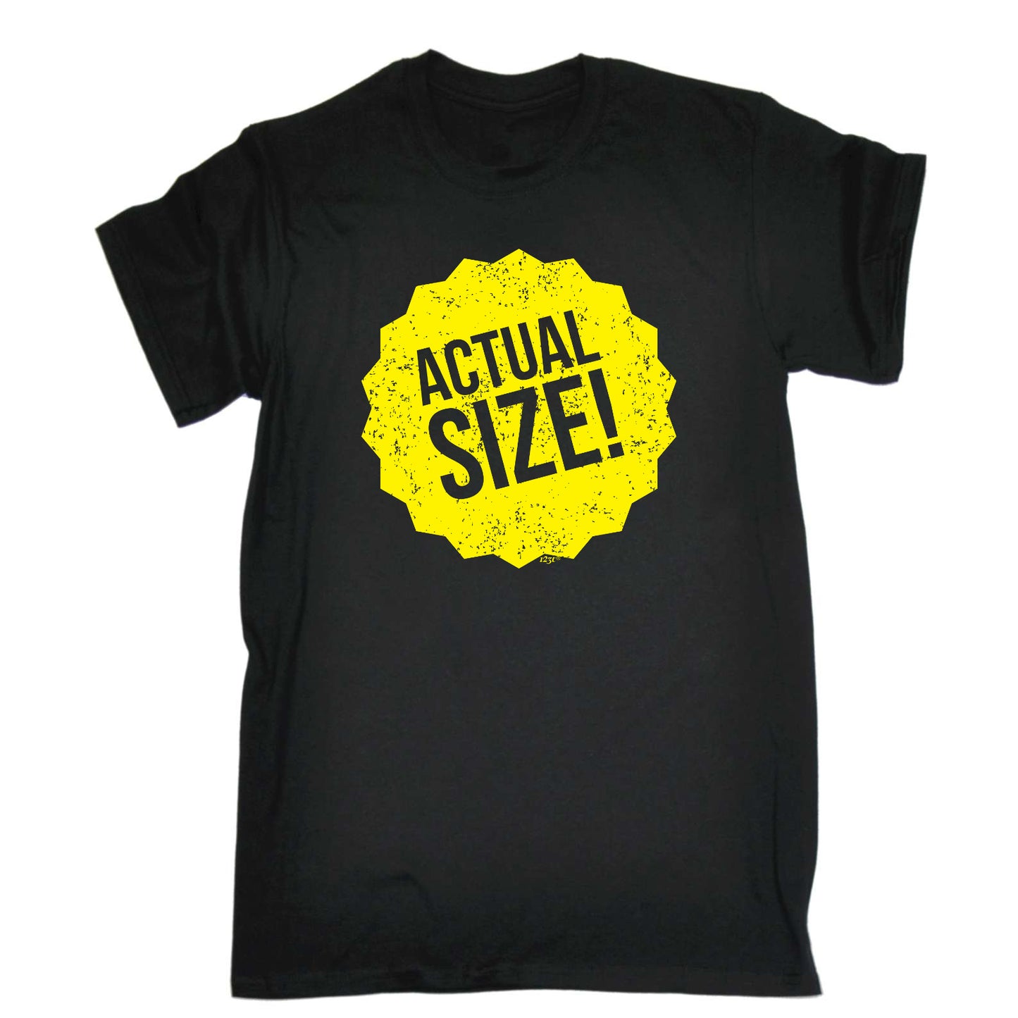 Actual Size - Mens Funny T-Shirt Tshirts