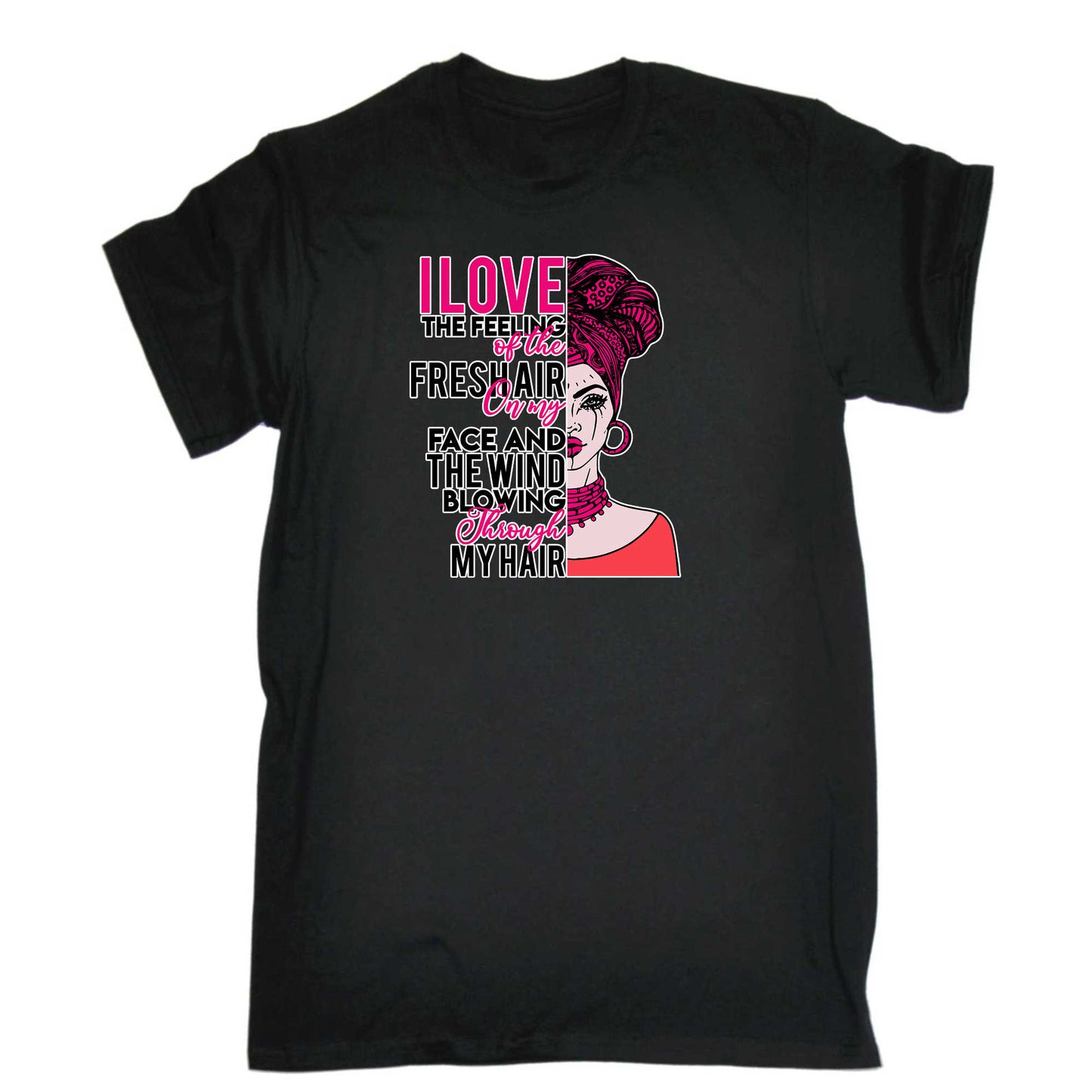 I Love The Feeling Of The Freshair Afro - Mens 123t Funny T-Shirt Tshirts