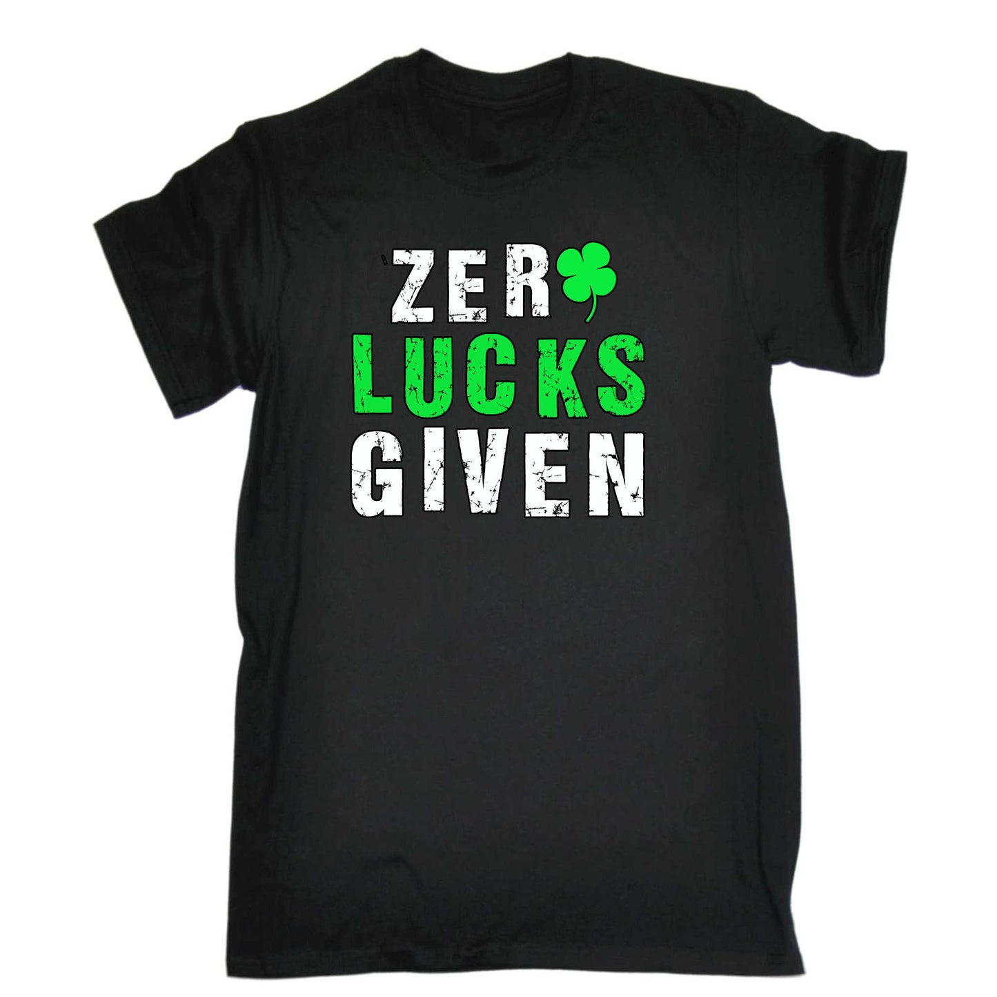 Zero Lucks Given Irish St Patricks Day Ireland - Mens 123t Funny T-Shirt Tshirts