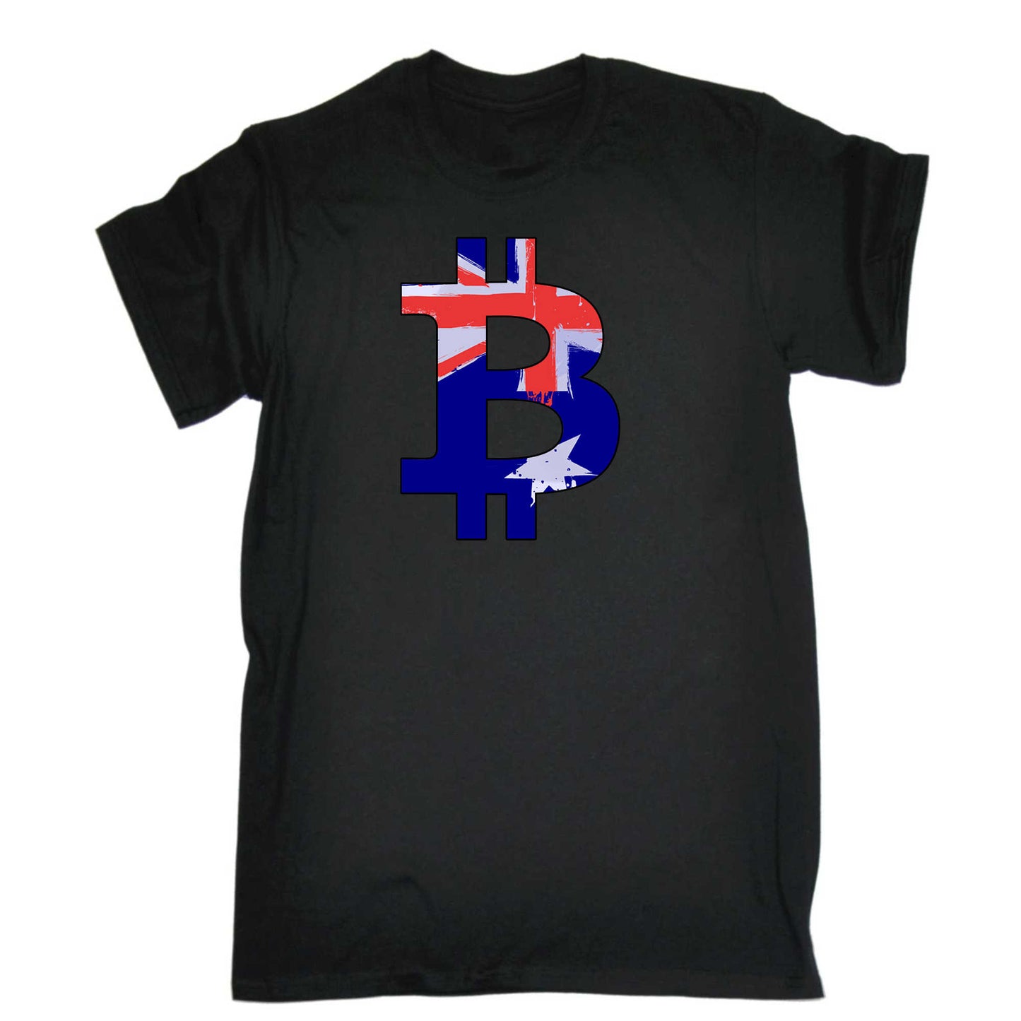 Bitcoin Australia Flag Money Currency - Mens 123t Funny T-Shirt Tshirts