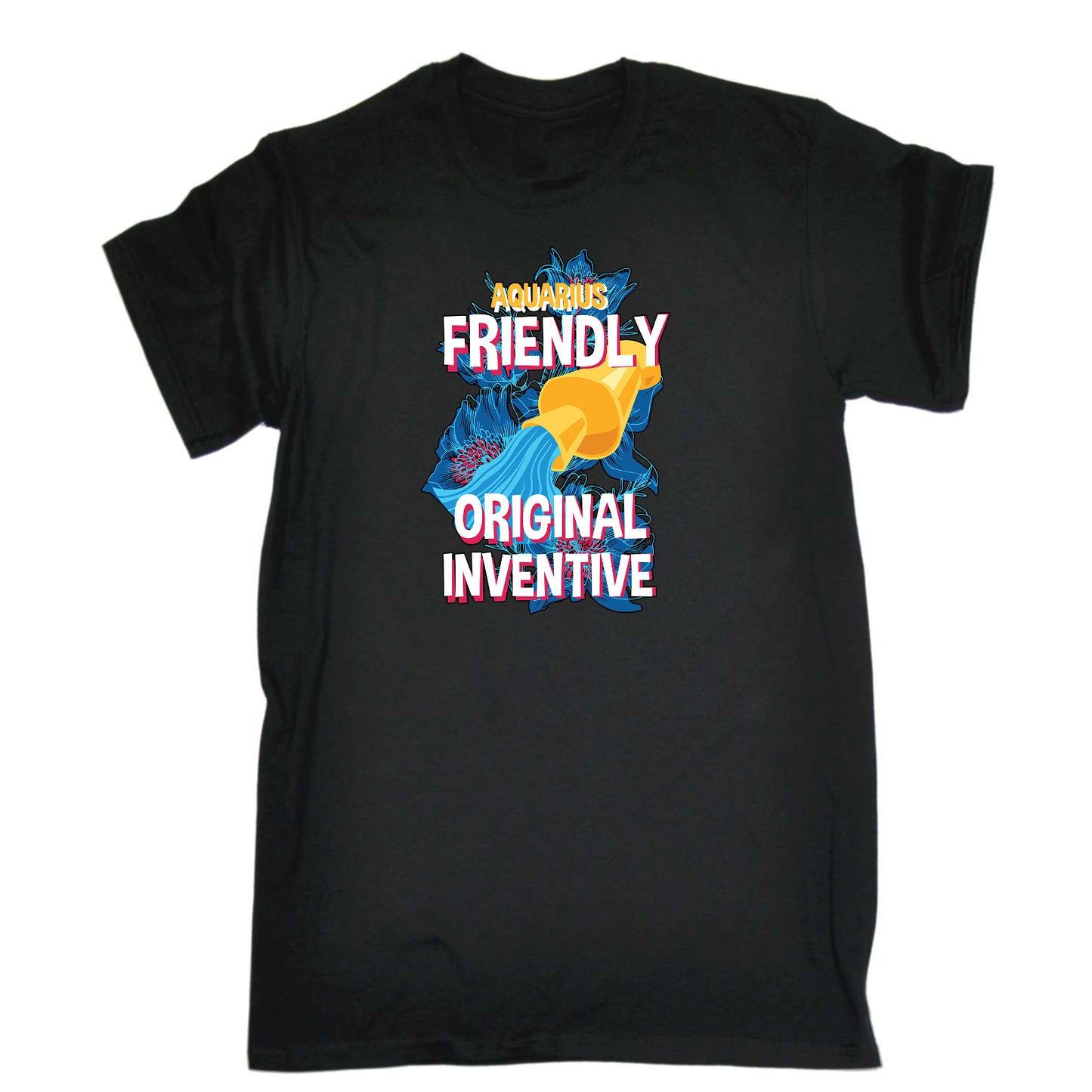 Aquarius Water Bearer Birthday Original Inventive - Mens Funny T-Shirt Tshirts