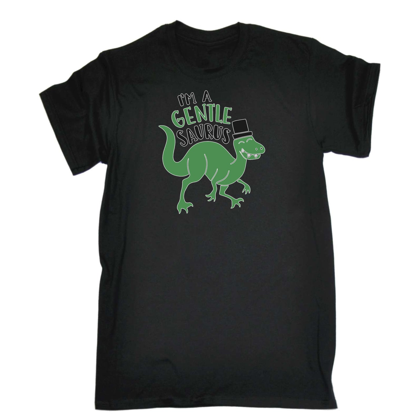 Im A Gentle Saurus Dinosaur Dino - Mens 123t Funny T-Shirt Tshirts