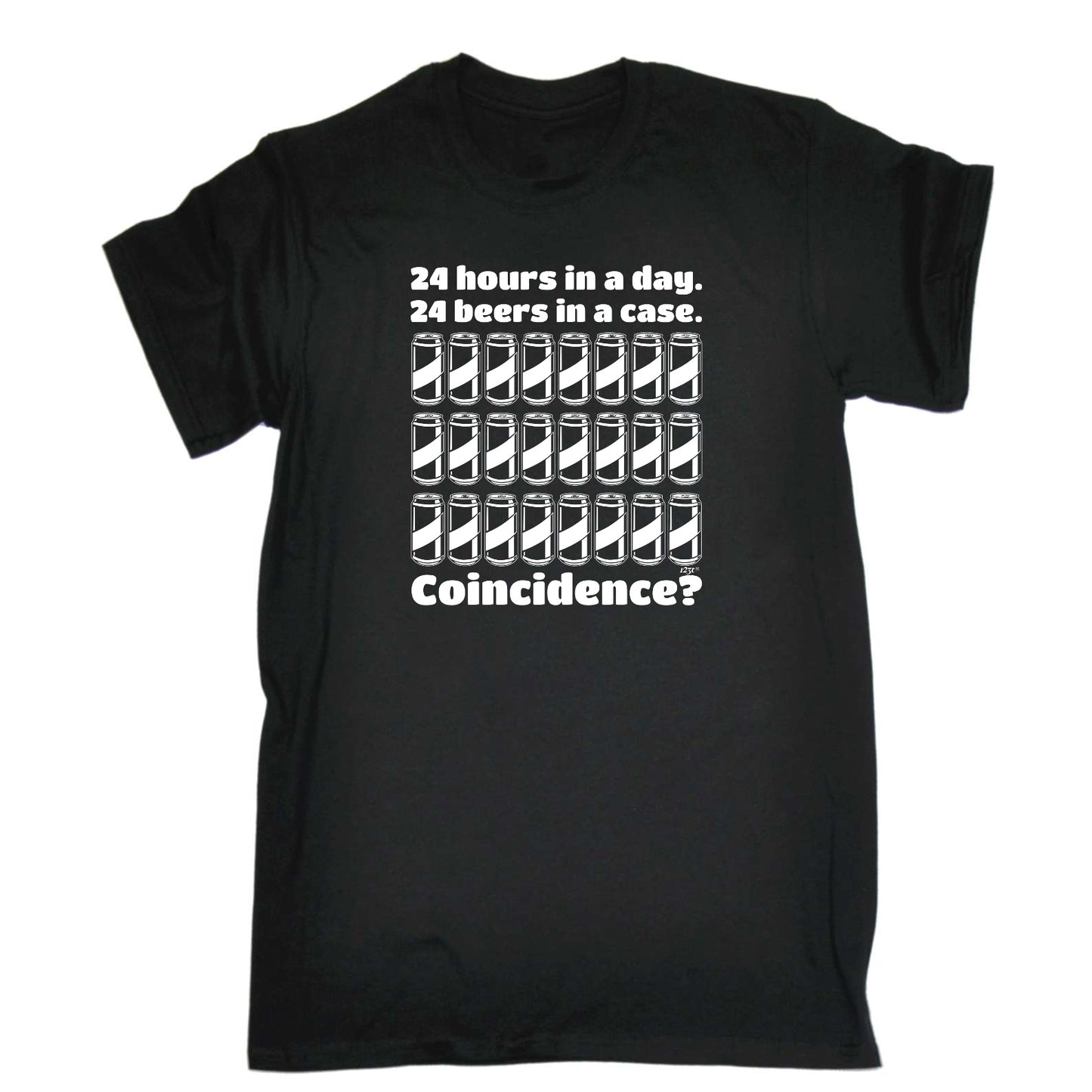 24 Hours In A Day 24 Beers In A Case - Mens Funny T-Shirt Tshirts