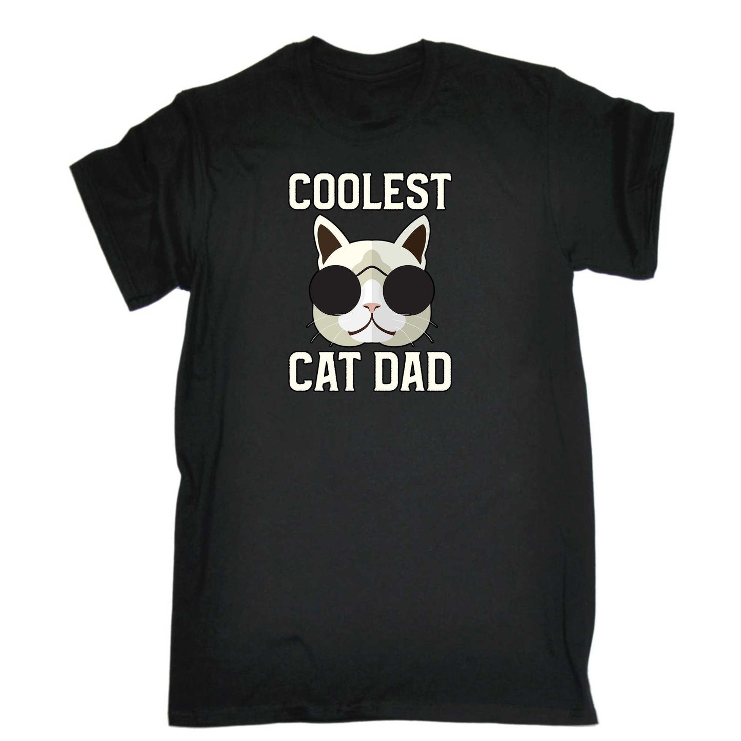Coolest Cat Dad - Mens 123t Funny T-Shirt Tshirts