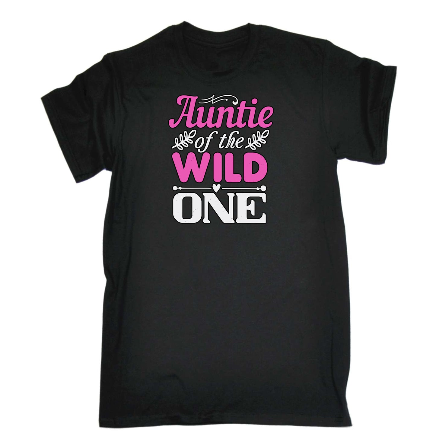 Auntie Of The Wild One Aunt - Mens 123t Funny T-Shirt Tshirts