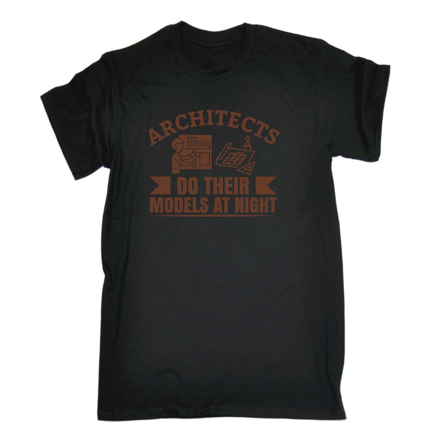 Architects Do Their Models At Night - Mens 123t Funny T-Shirt Tshirts
