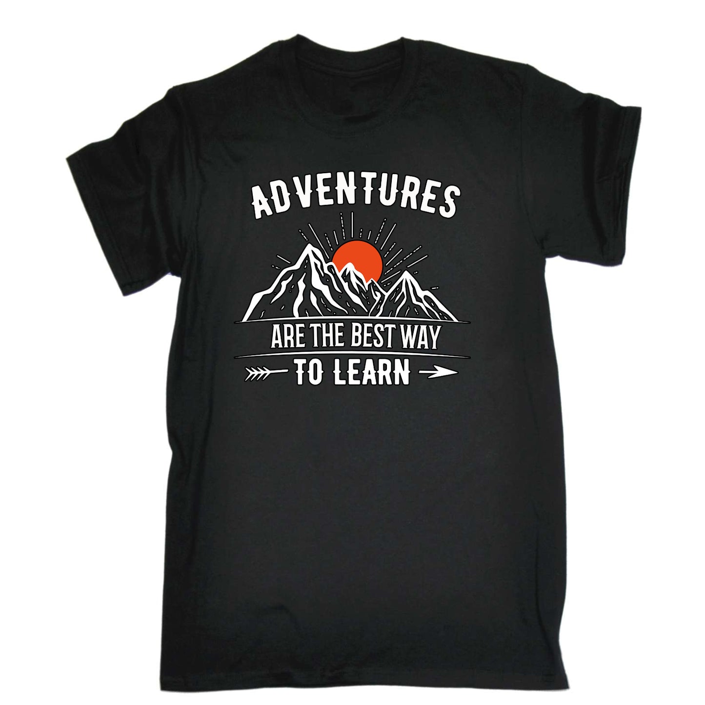 Adventures Are The Best Way To Learn Camping Camp Hiking - Mens Funny T-Shirt Tshirts