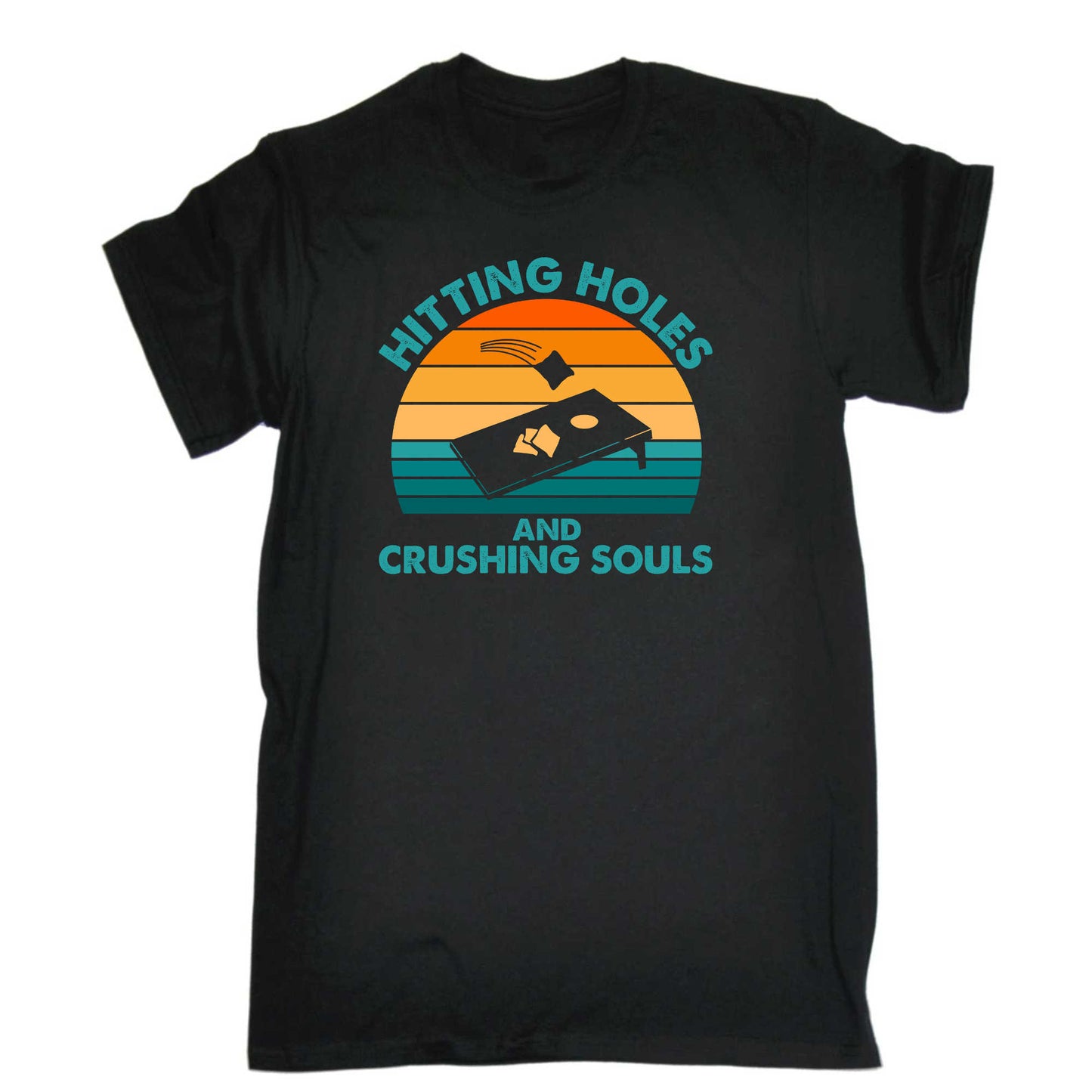 Hitting Holes And Crushing Souls - Mens 123t Funny T-Shirt Tshirts