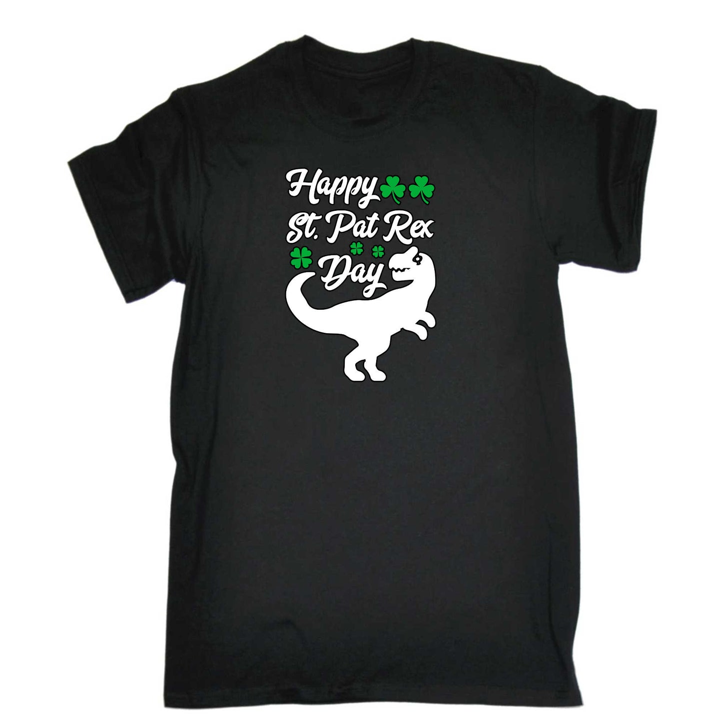 Happy St Patricks Day T Rex Dinosaur Irish - Mens 123t Funny T-Shirt Tshirts