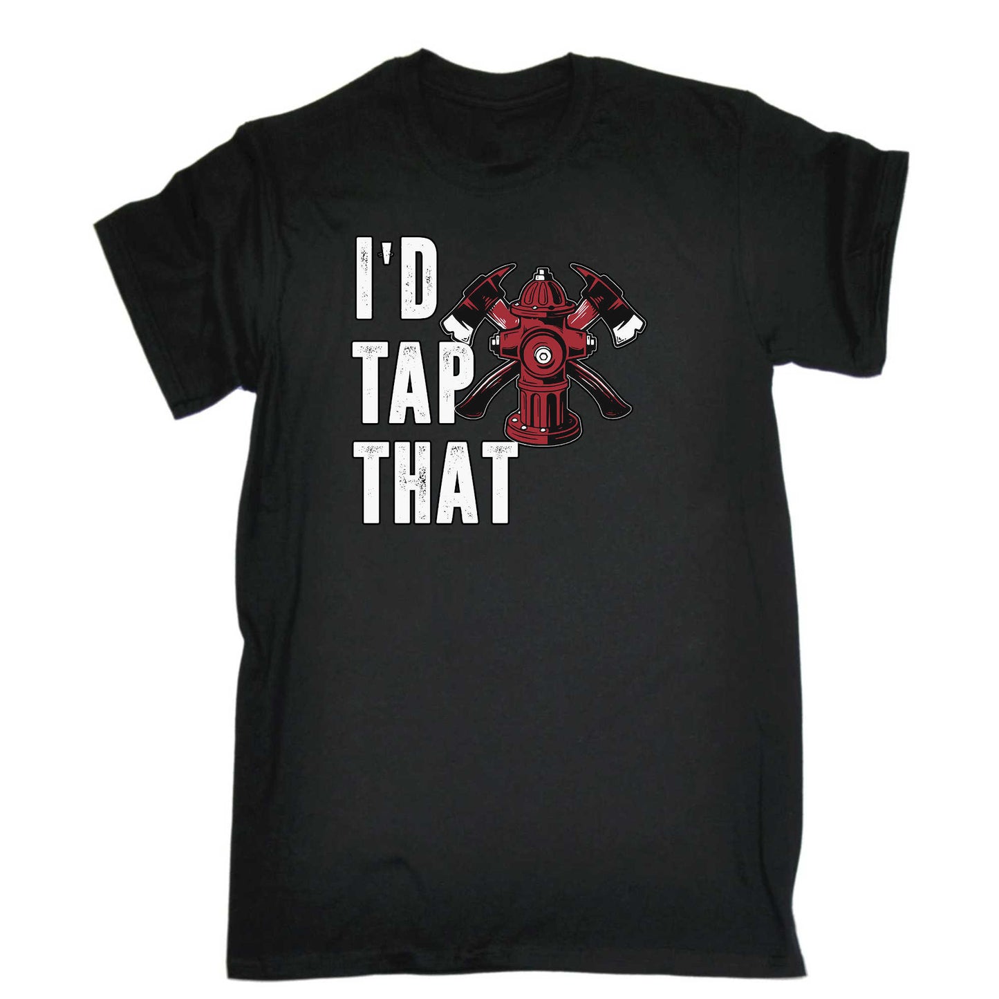 Id Tap That Fire Fighter - Mens 123t Funny T-Shirt Tshirts