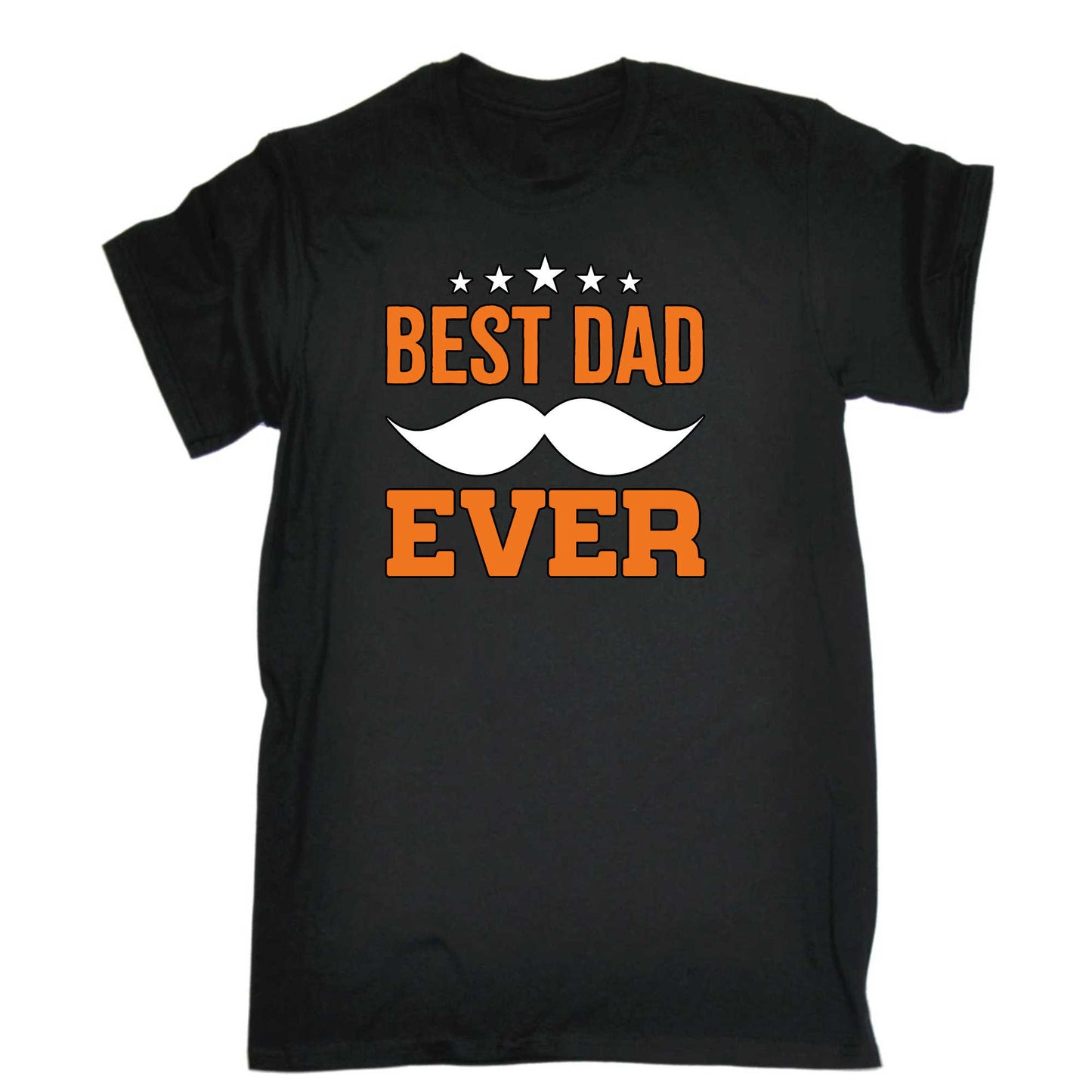 Best Dad Ever Mustache Moustache V2 - Mens 123t Funny T-Shirt Tshirts