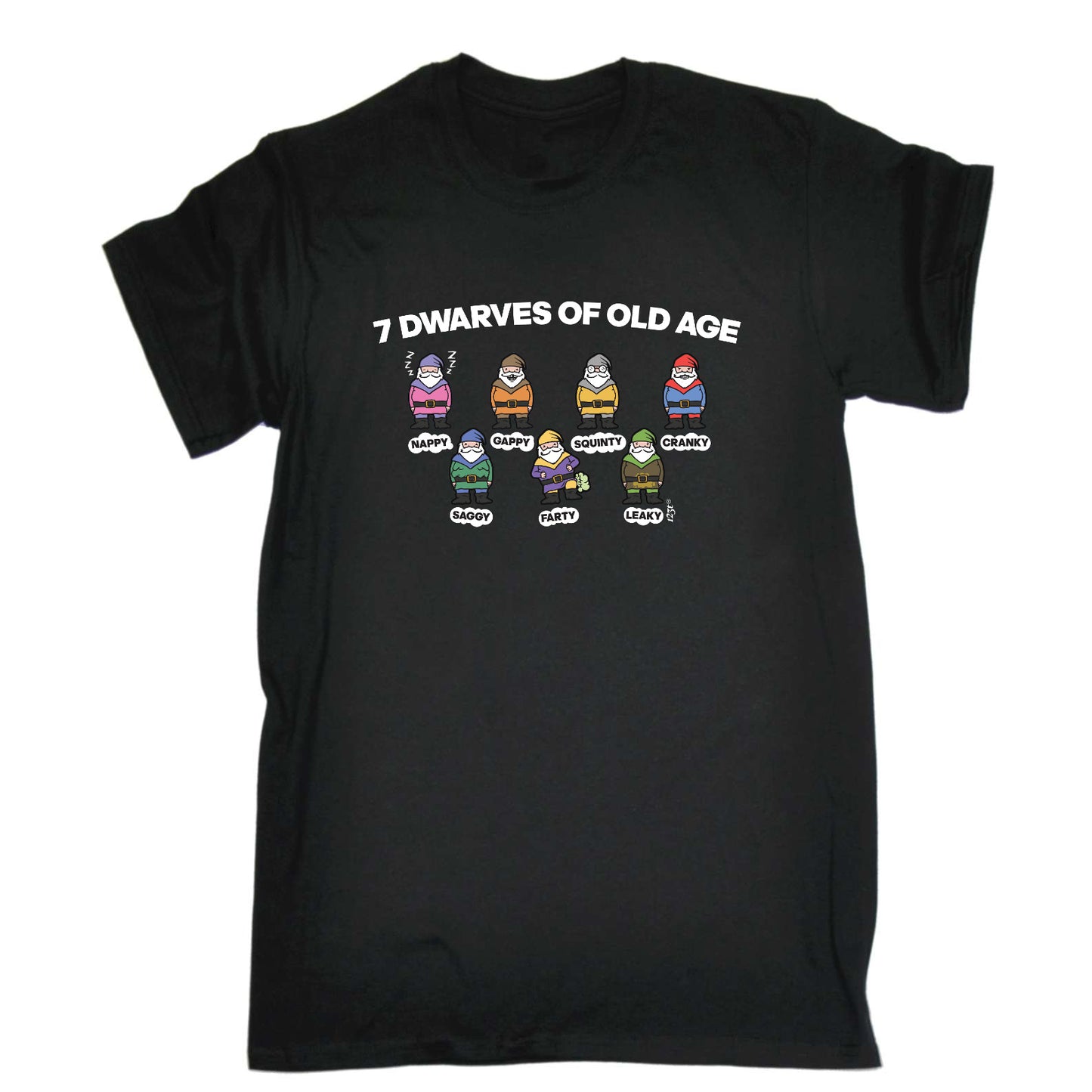 7 Dwarves Of Old Age - Mens Funny T-Shirt Tshirts
