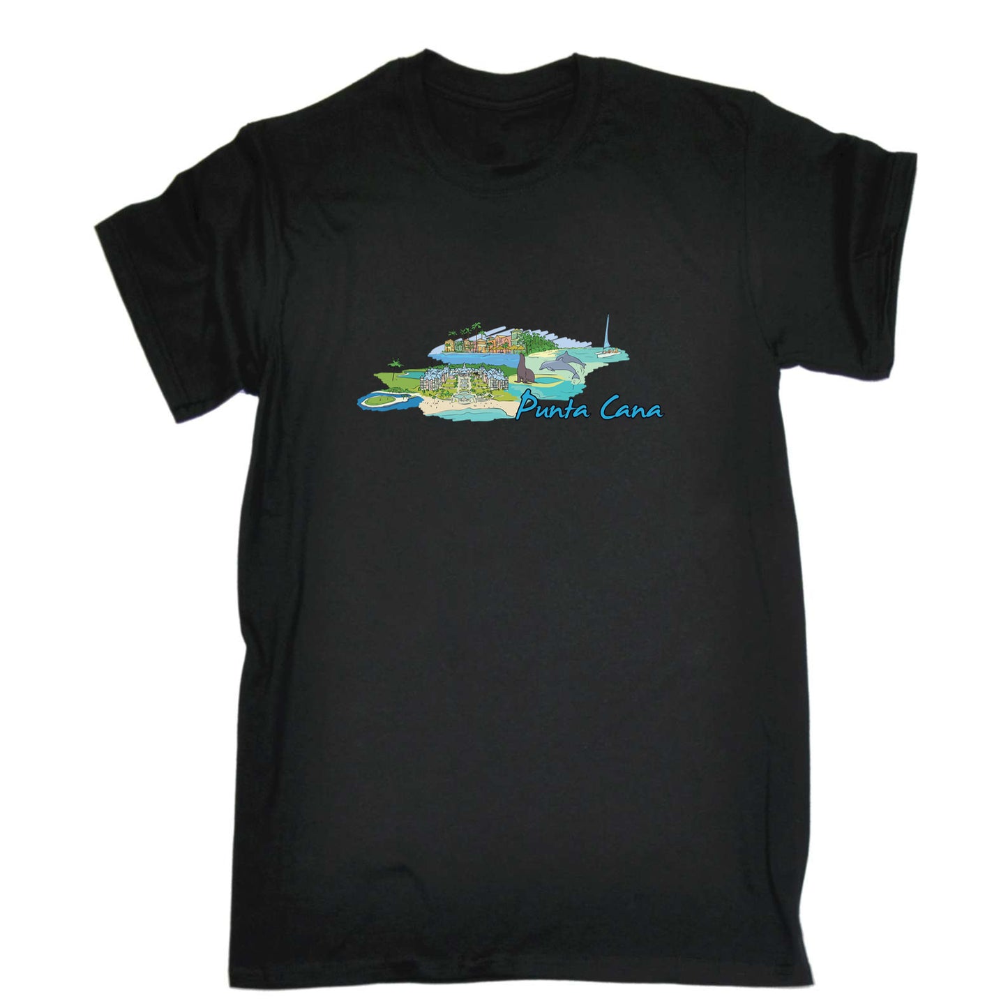 Punta Cana Dominican Republic Country Flag Destination - Mens 123t Funny T-Shirt Tshirts
