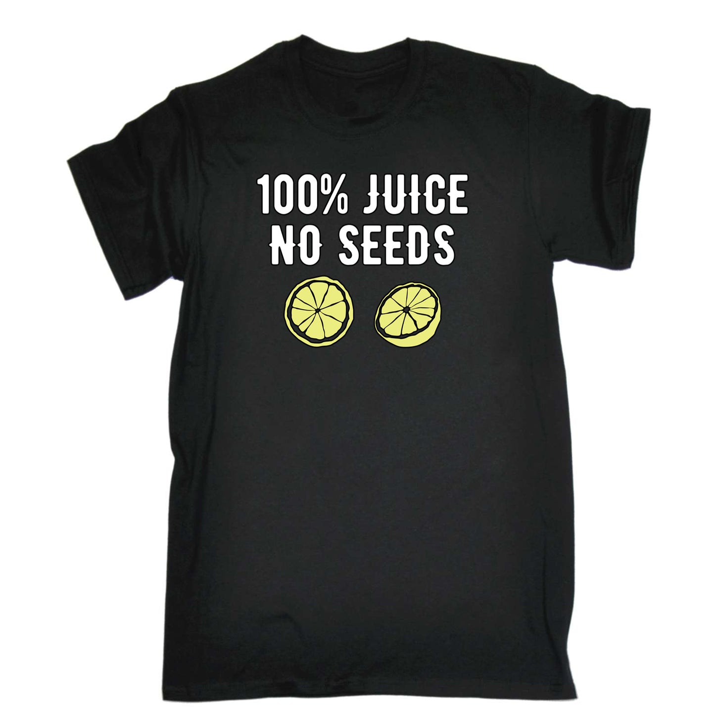 100 Percent Juice No Seeds - Mens 123t Funny T-Shirt Tshirts
