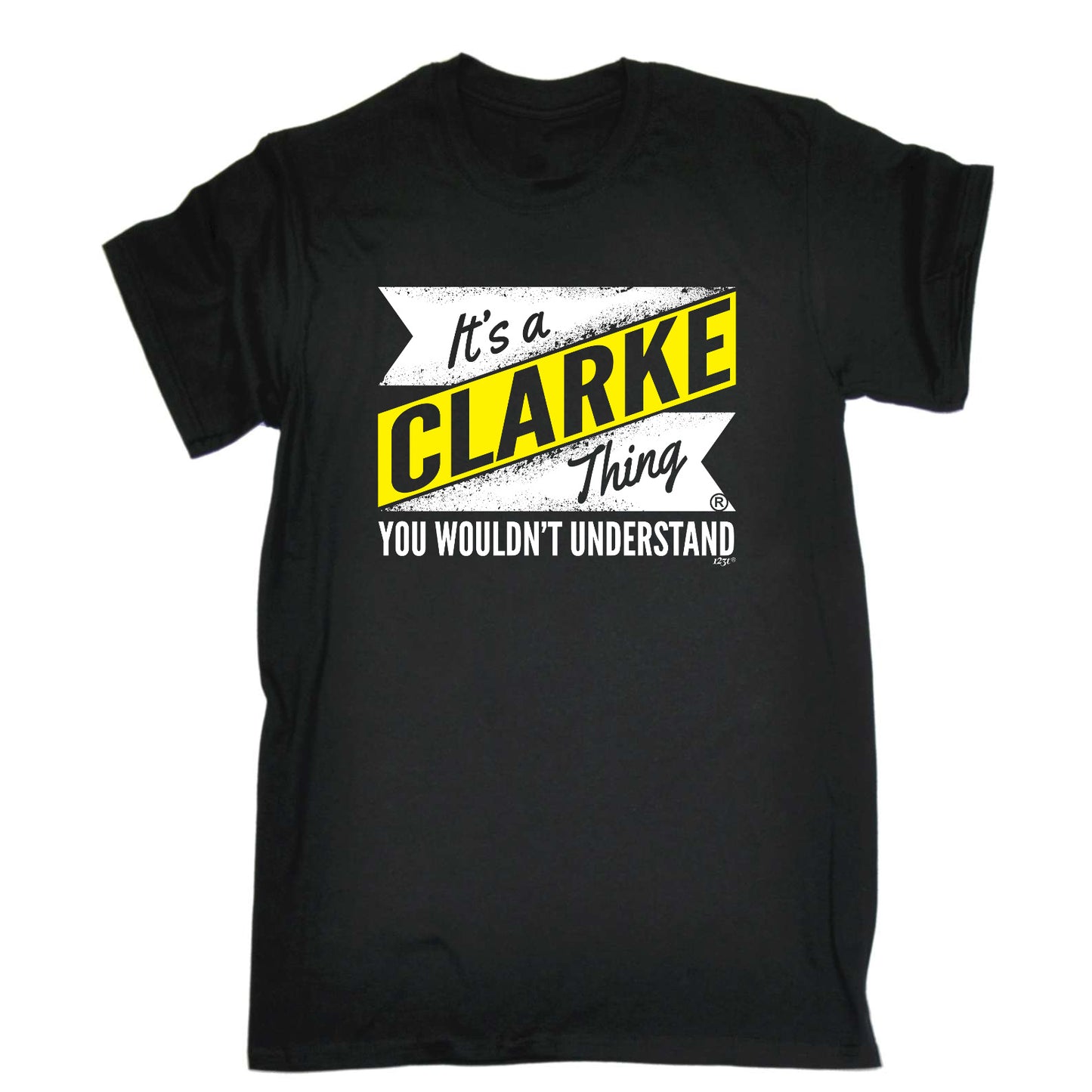 Clarke V2 Surname Thing - Mens Funny T-Shirt Tshirts