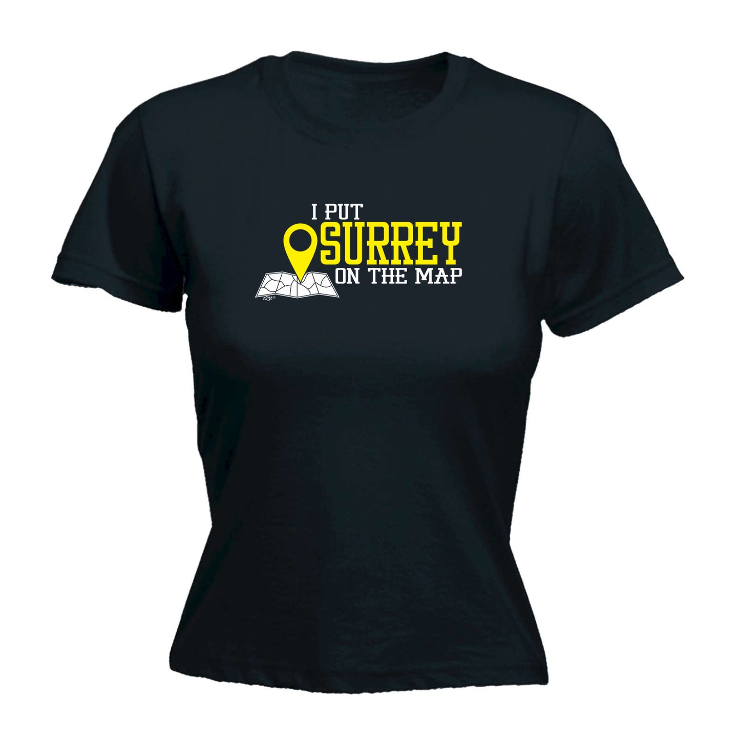 Put On The Map Surrey - Funny Womens T-Shirt Tshirt