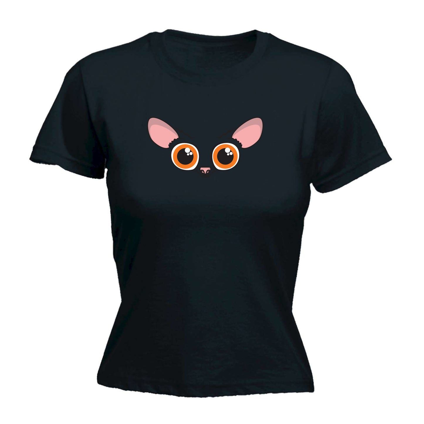 Bush Baby Animal Face Ani Mates - Funny Womens T-Shirt Tshirt