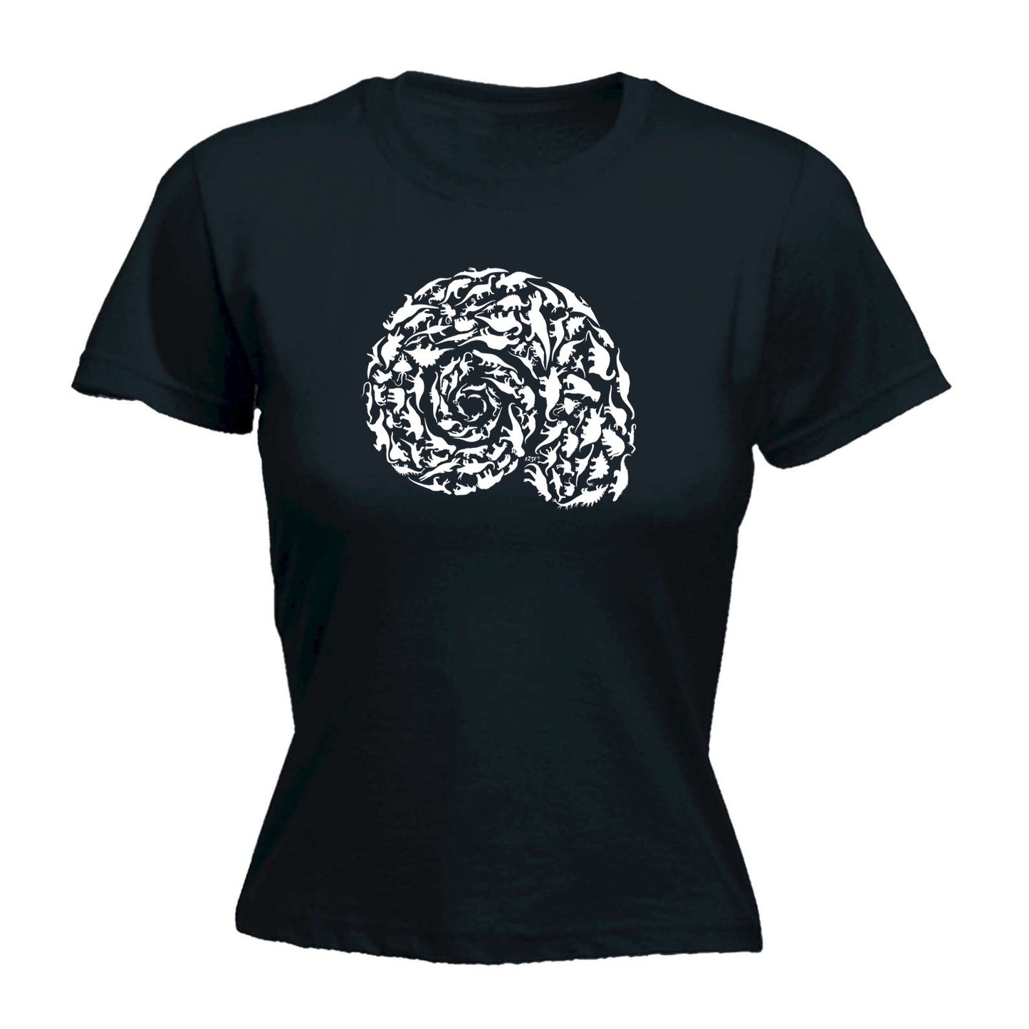 Dinosaur Fossil - Funny Womens T-Shirt Tshirt