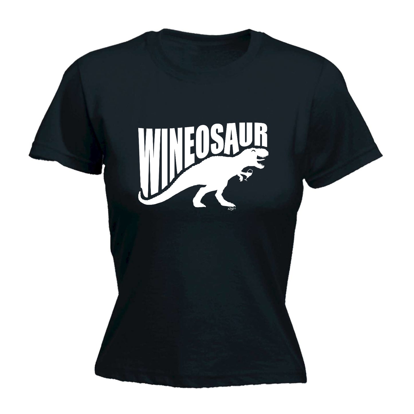 Wineosaur Dinosaur - Funny Womens T-Shirt Tshirt