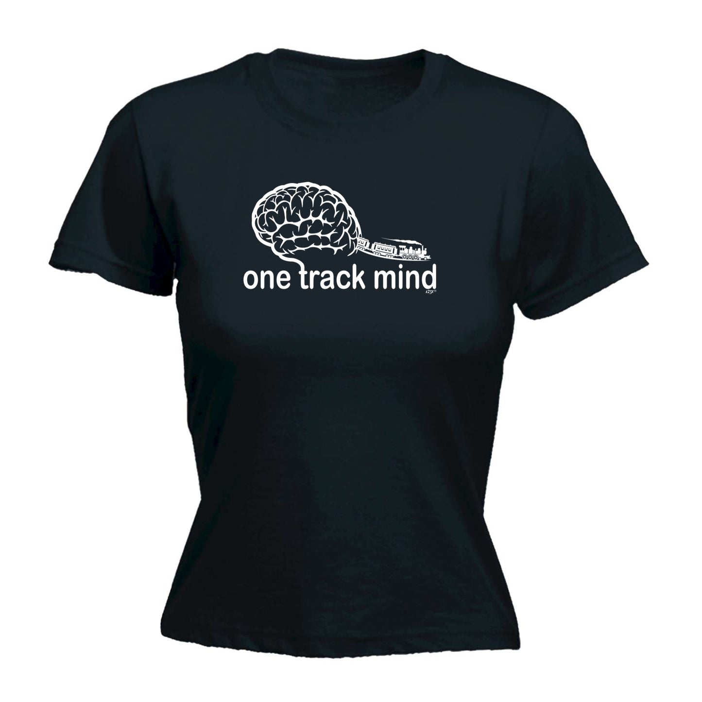 One Track Mind Trains - Funny Womens T-Shirt Tshirt