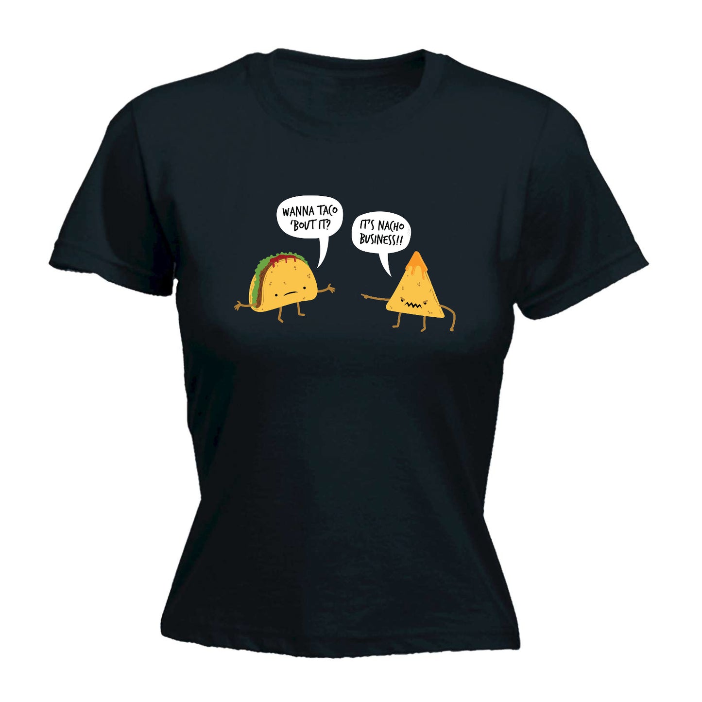 Wanna Taco Bout It - Funny Womens T-Shirt Tshirt