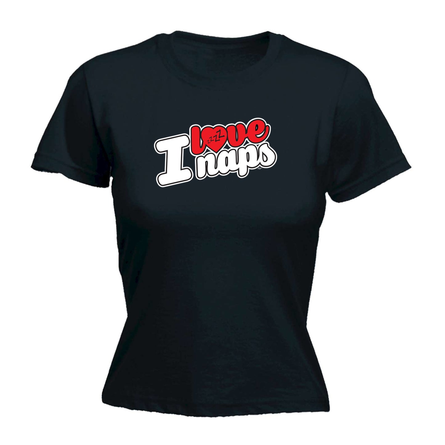 Love Naps Stencil - Funny Womens T-Shirt Tshirt