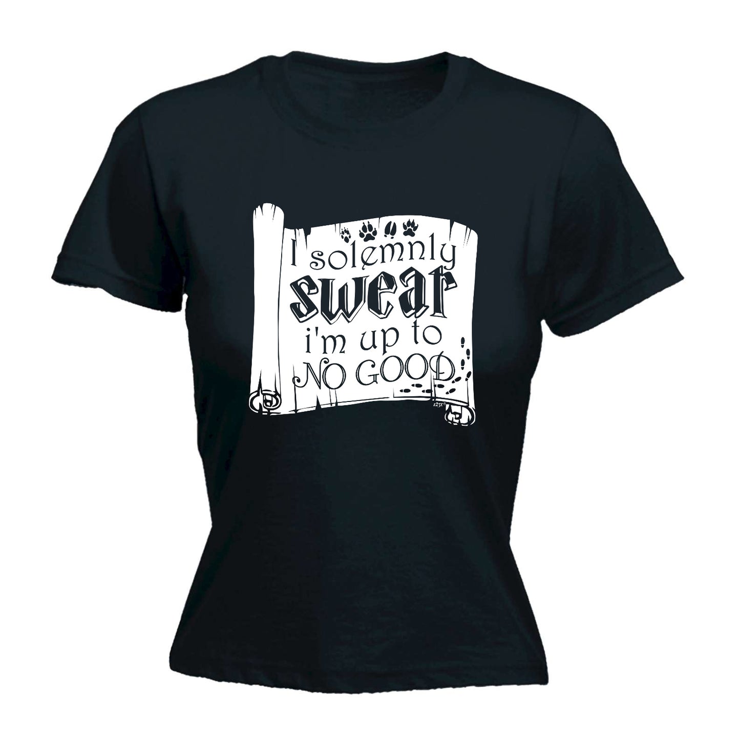 Solemnly Swear Im Up To No Good - Funny Womens T-Shirt Tshirt