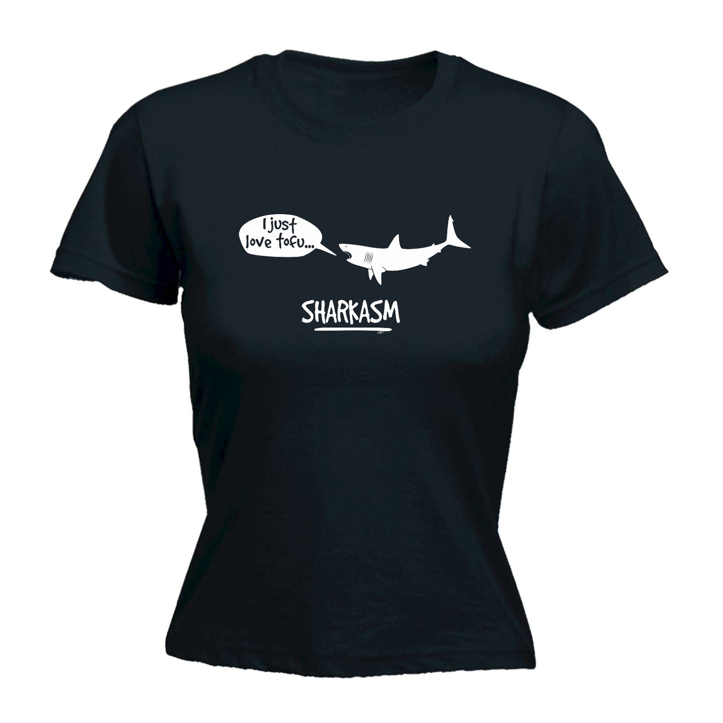 Sharkasm - Funny Womens T-Shirt Tshirt