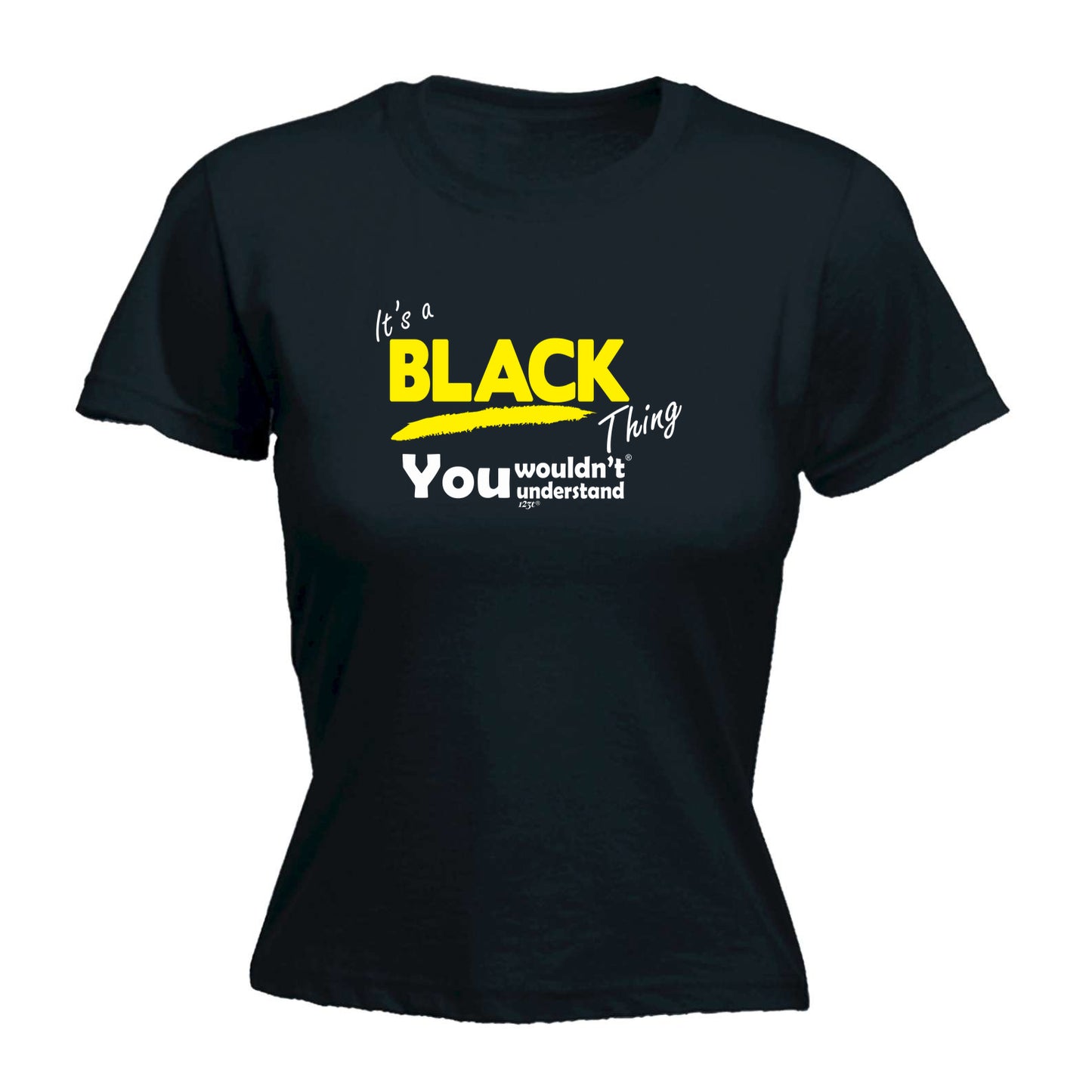 Black V1 Surname Thing - Funny Womens T-Shirt Tshirt