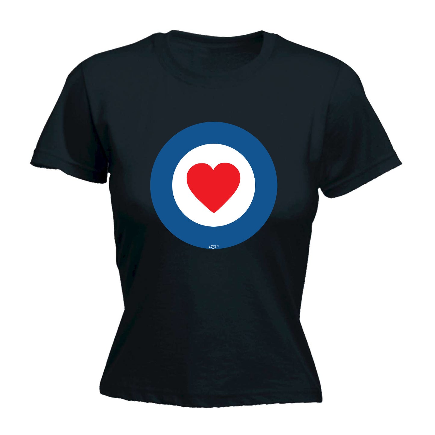Target Heart - Funny Womens T-Shirt Tshirt