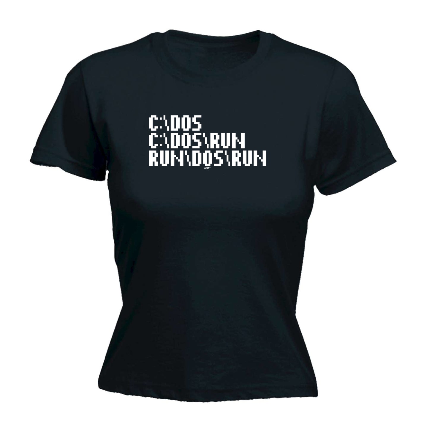 C Dos Run Computer - Funny Womens T-Shirt Tshirt