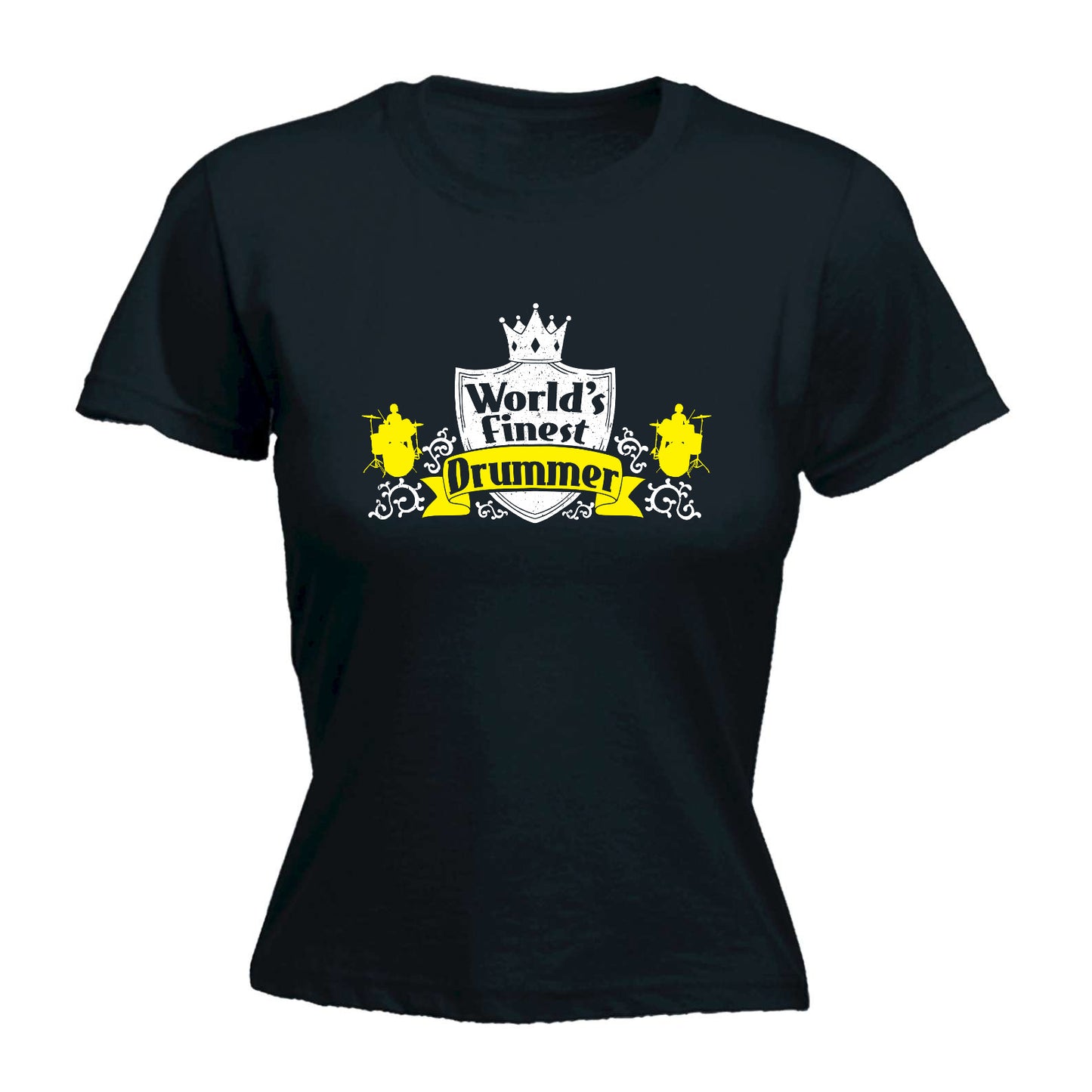 Worlds Finest Drummer - Funny Womens T-Shirt Tshirt