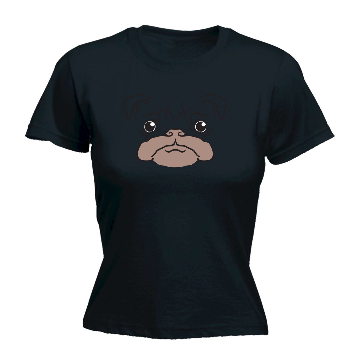 Pug Ani Mates - Funny Womens T-Shirt Tshirt