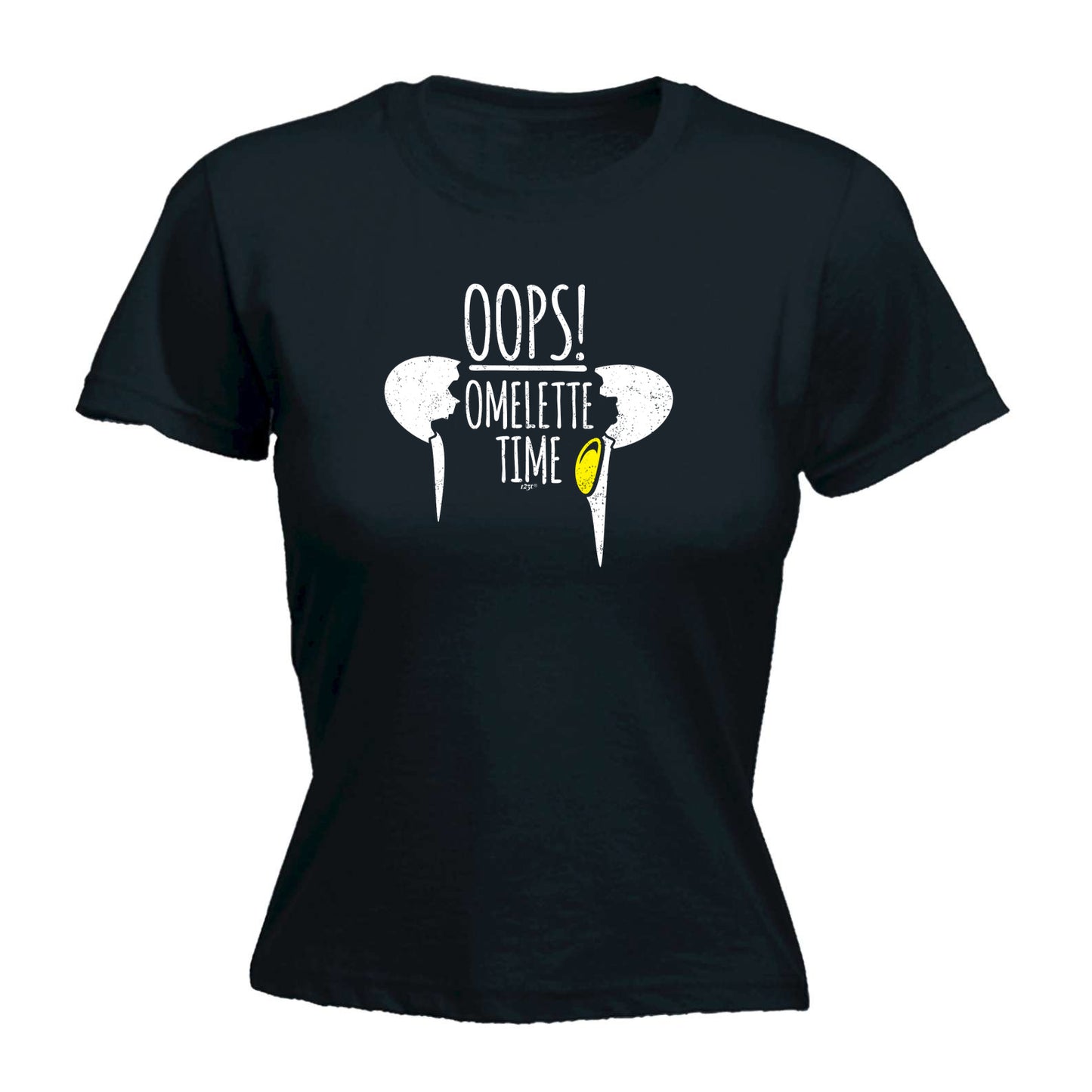 Oops Omelette Time - Funny Womens T-Shirt Tshirt