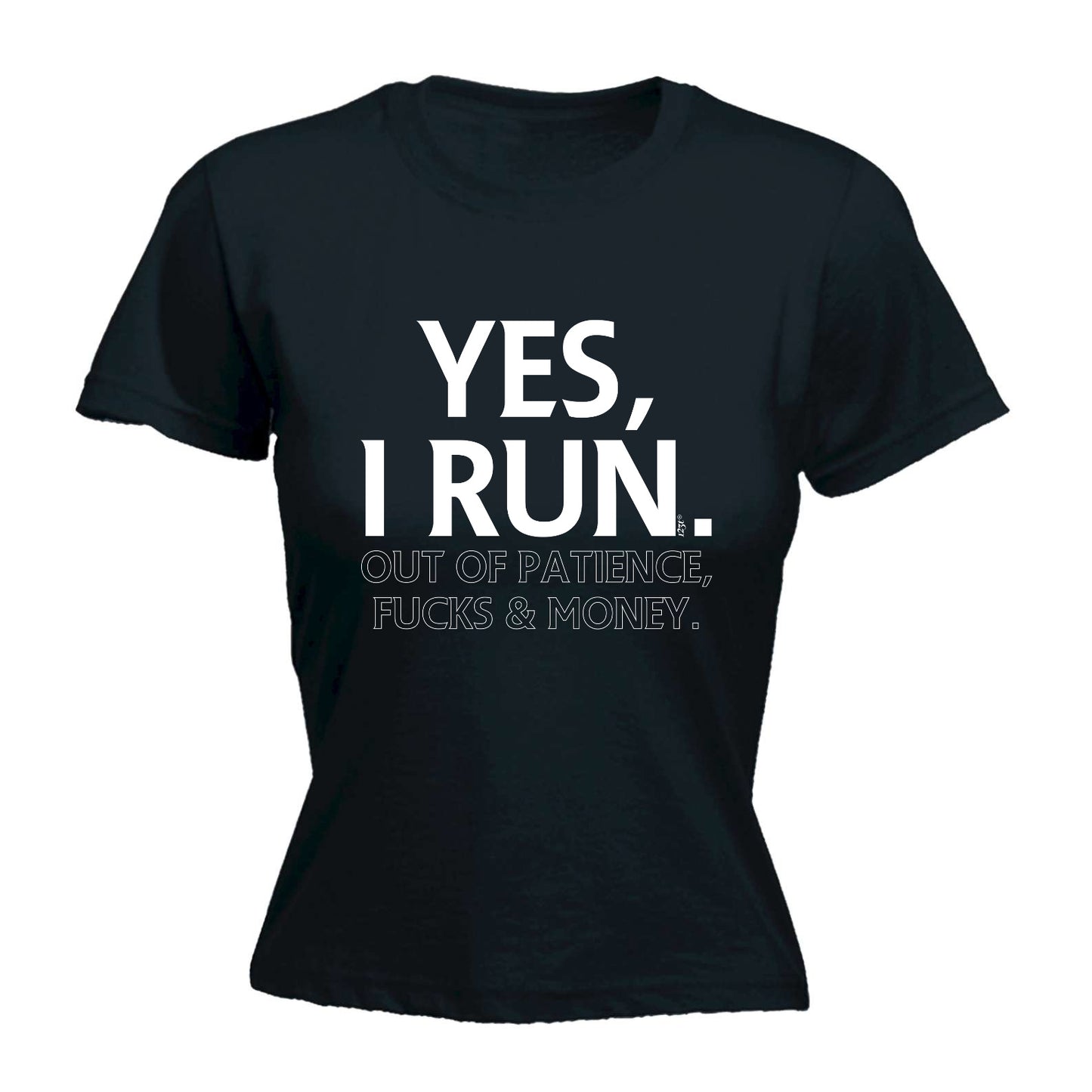 Yes Run Out Of Patience - Funny Womens T-Shirt Tshirt