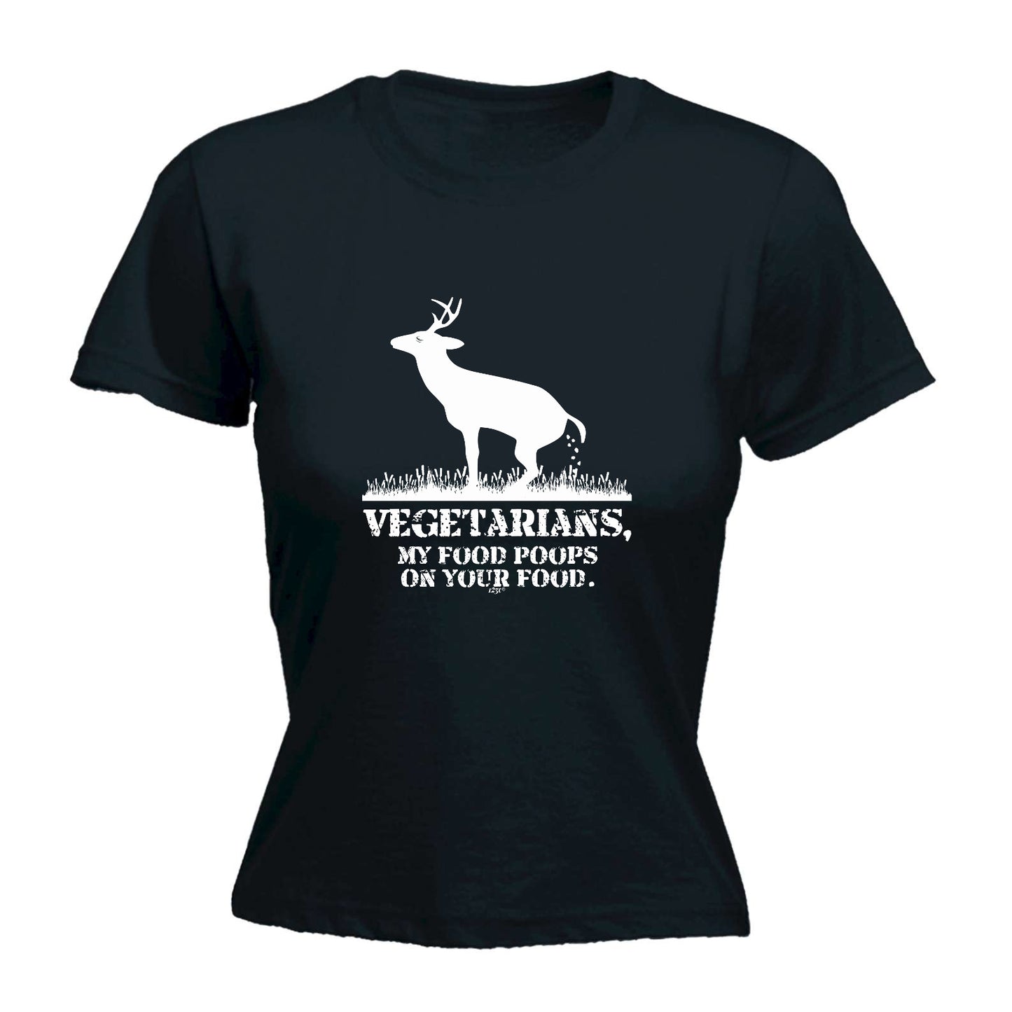 Vegetarians My Food Poops - Funny Womens T-Shirt Tshirt