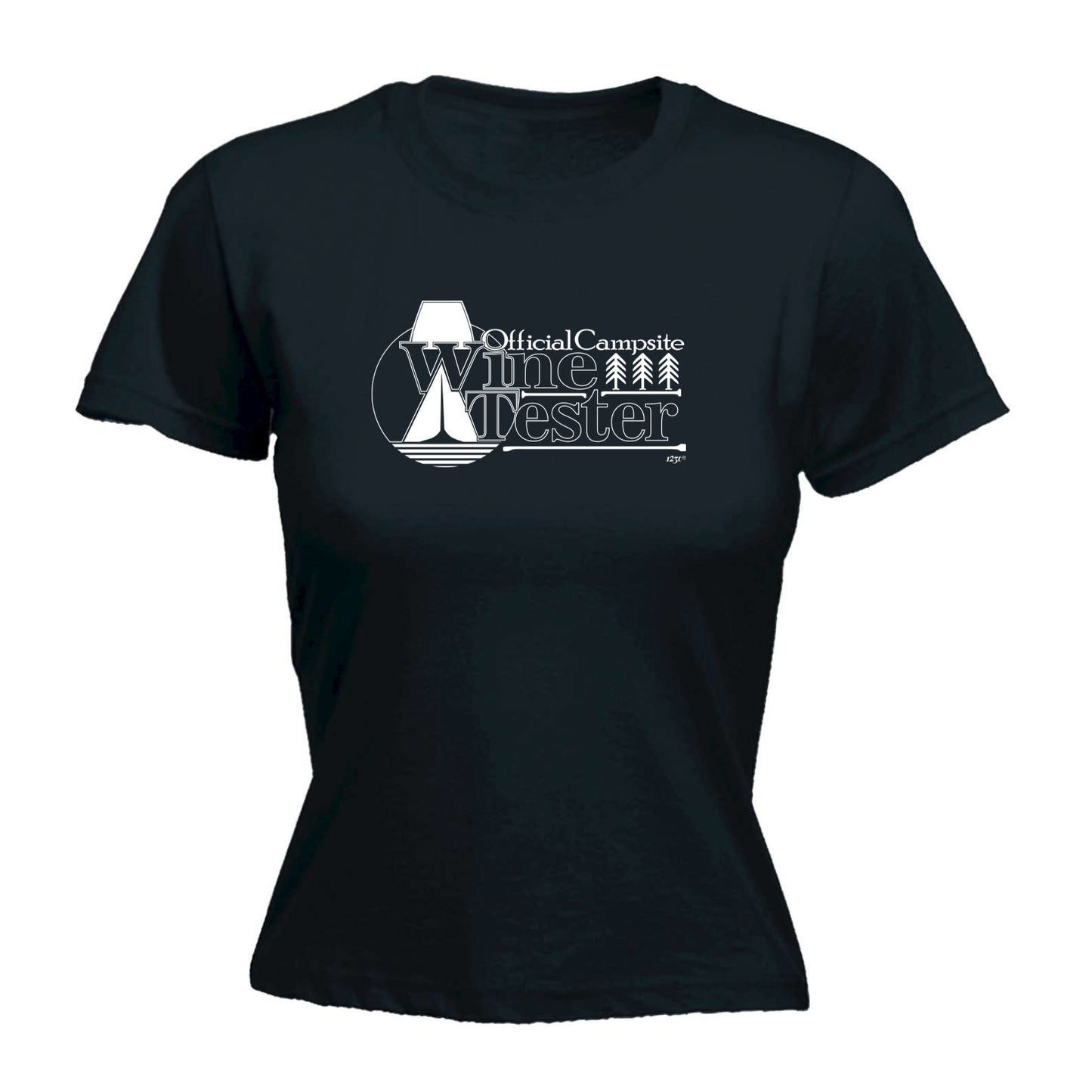 Official Campsite Wine Tester - Funny Womens T-Shirt Tshirt