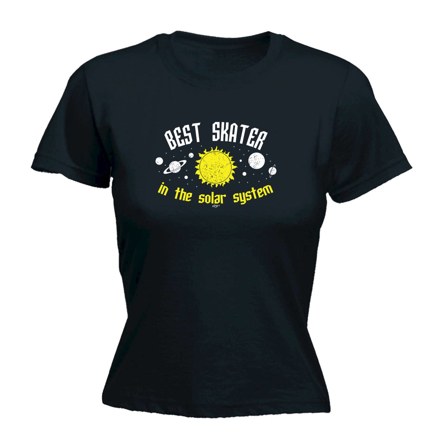 Best Skater Solar System - Funny Womens T-Shirt Tshirt