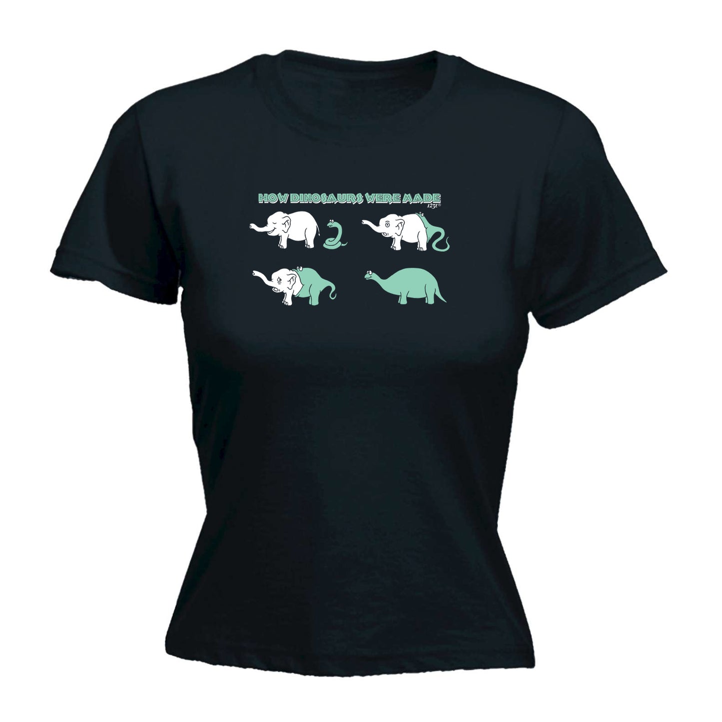 How Dinosaursaurs Were Made - Funny Womens T-Shirt Tshirt