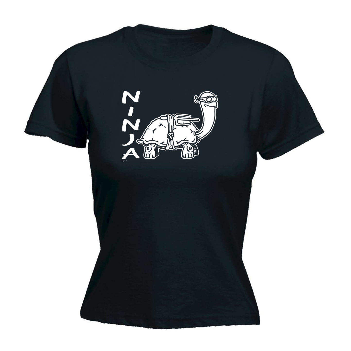 Ninja Tortoise - Funny Womens T-Shirt Tshirt