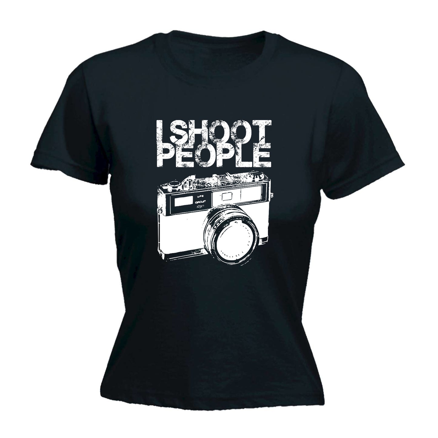 Shoot People White - Funny Womens T-Shirt Tshirt