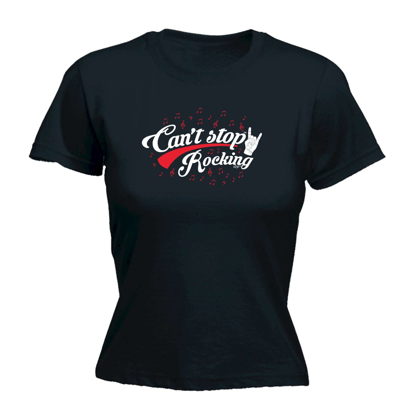Cant Stop Rocking Music - Funny Womens T-Shirt Tshirt